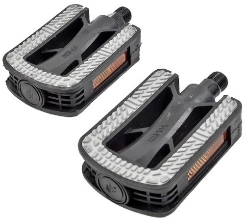 Pedāļi Azimut City Antislip plastmasas 9/16" lodīšu gultnis un atstarotāji (1013)