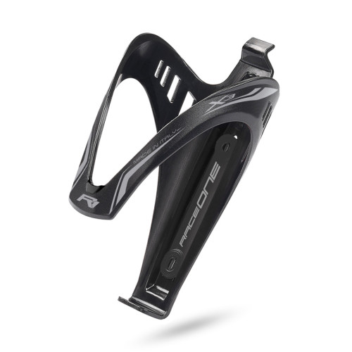 Bottle cage RaceOne X3 RACE black-silver matt