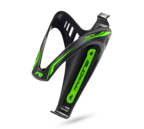 Bottle cage RaceOne X3 RACE black-green fluo