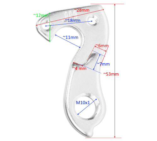 Frame dropout / hanger GW-5U-1