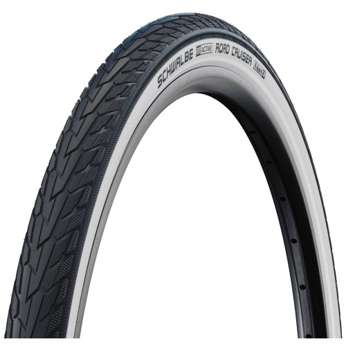 Riepa 28" Schwalbe Road Cruiser HS 484 Active Wired 42-622 / 28x1.60 Whitewall-Reflex