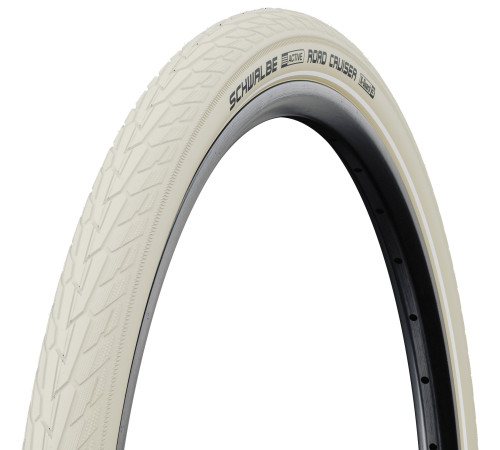 Riepa 28" Schwalbe Road Cruiser HS 484 Active Wired 42-622 / 28x1.60 Creme-Reflex