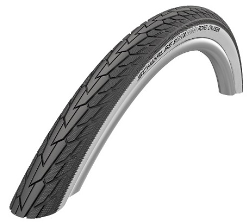 Tire 28" Schwalbe Road Cruiser HS 484, Active Wired 47-622 / 28x1.75 Whitewall