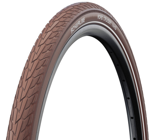 Riepa 28" Schwalbe Road Cruiser HS 484 Active Wired 47-622 / 28x1.75 Coffee-Reflex