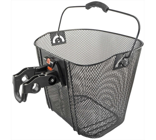 Basket front Azimut w/ plastic NEW bracket BLACK 35x26x26cm