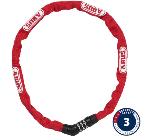 Lock Abus Steel-O-Chain 4804C/75 red