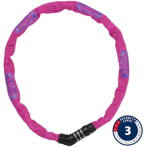 Lock Abus Steel-O-Chain 4804C/75 pink