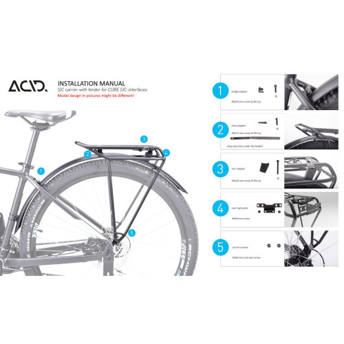 Carrier rear ACID PURE RILink Alu 27,5"