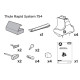 Roof rack feet Thule Rapid System 754