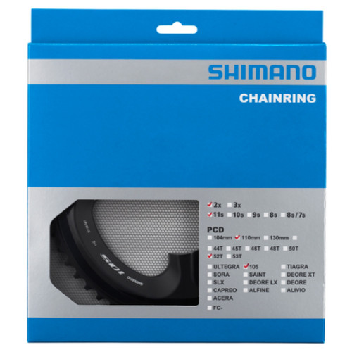 Priekšējā ķēdes riteņa Shimano 105 FC-R7000 52T