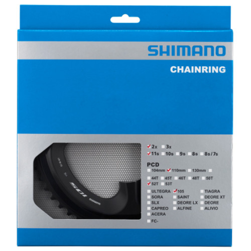 Priekšējā ķēdes riteņa Shimano 105 FC-R7000 36T