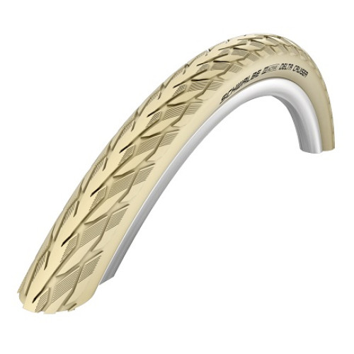 Riepa 28" Schwalbe Delta Cruiser Plus HS 431, Active Wired 37-622 / 28x1.40 Creme-Reflex