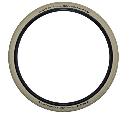Tire 28" Schwalbe Delta Cruiser Plus HS 431 Active Wired 37-622 / 28x1.40 Creme-Reflex