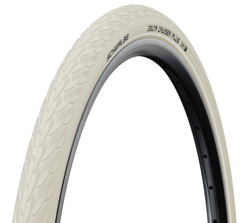 Tire 28 x 1 1/2" Schwalbe Delta Cruiser Plus HS 431 Active Wired 40-635 Creme-Reflex