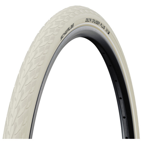 Tire 28 x 1 1/2" Schwalbe Delta Cruiser Plus HS 431 Active Wired 40-635 Creme-Reflex