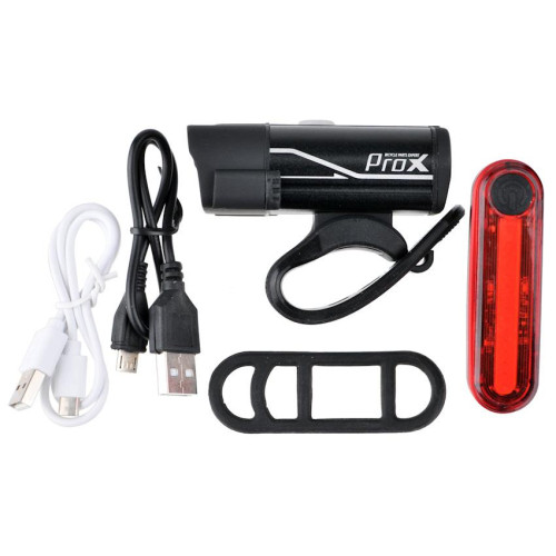 Apgaismojums komplekts ProX Hydra 400Lm + Wega 40Lm USB