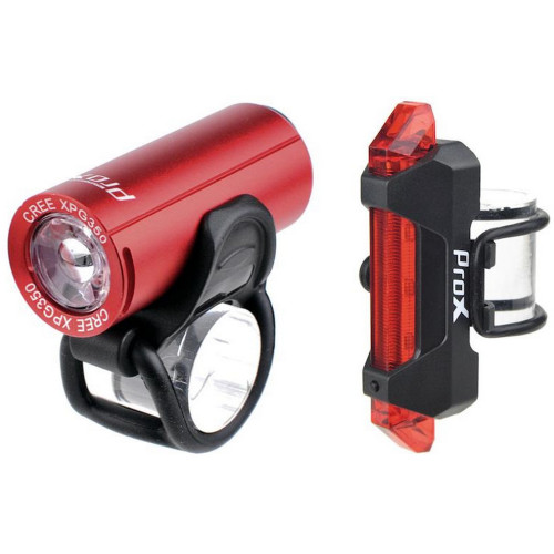 Light set ProX Pictor CREE 350Lm + 10Lm USB red