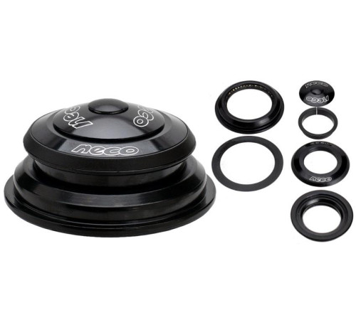 Headset Alu Tapered NECO 1.5"-1-1/8" cartridge 56mm