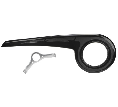 Chain cover 185/115mm 38T with bracket black