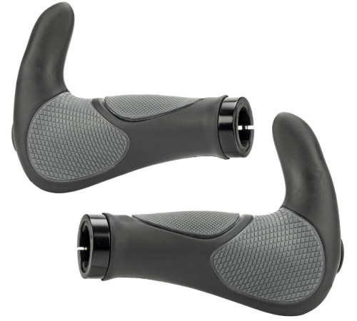 Grips Azimut Ergo + Bar-Ends 140mm black-grey