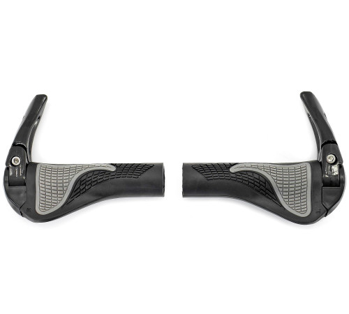 Grips Azimut Ergo + Bar-Ends adjustable Alu 140mm black-grey