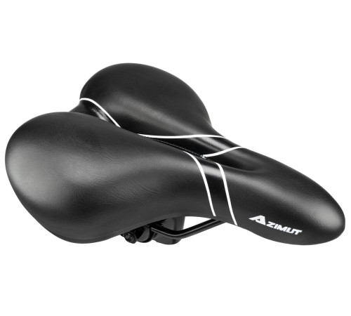 Saddle Azimut Comfort Full Cut 265x200mm black-silver (1029)