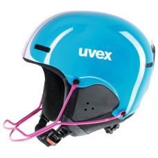 Slēpošanas ķivere Uvex hlmt 5 jun race cyan-pink-48-52CM