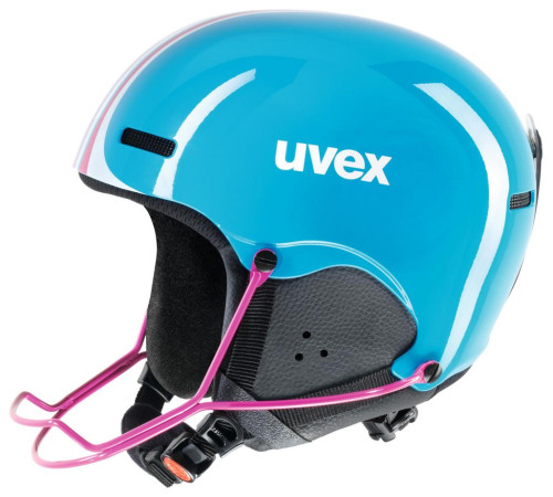 Skiing helmet Uvex hlmt 5 jun race cyan-pink-48-52CM