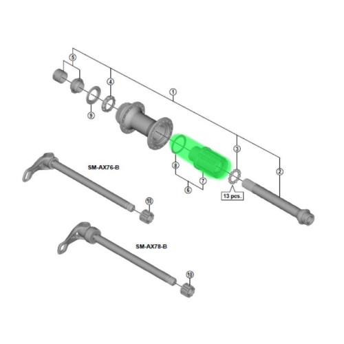Rumba bungas Shimano XT FH-M8010