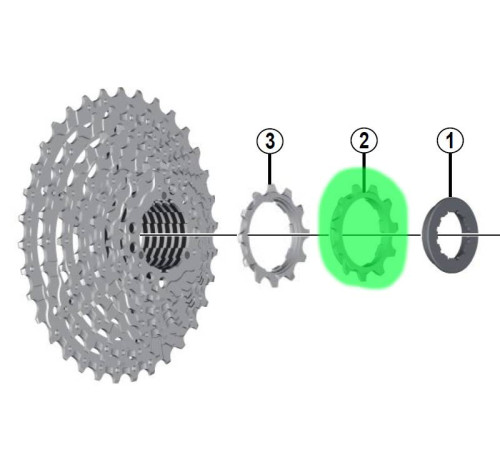 Sprocket Shimano ALIVIO CS-HG400-11T
