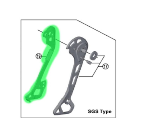 Inner plate for derailleur Shimano XT RD-M8000 SGS