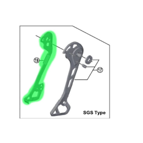 Inner plate for derailleur Shimano XT RD-M8000 SGS