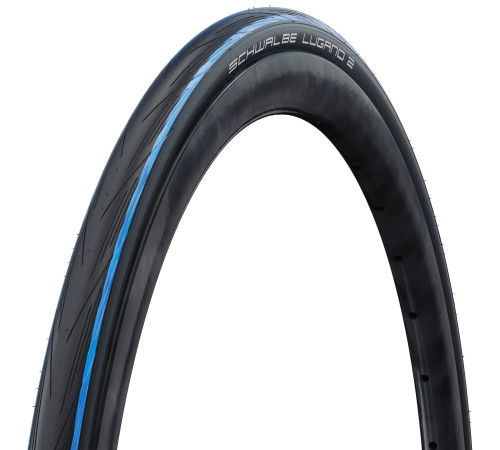 Riepa 28" Schwalbe Lugano II HS 471 Active Fold 25-622 / 700x25C Blue Stripes