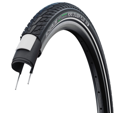 Riepa 28" Schwalbe Road Cruiser Plus HS 484 Active Wired 37-622 / 28x1.40 GreenCompound Reflex