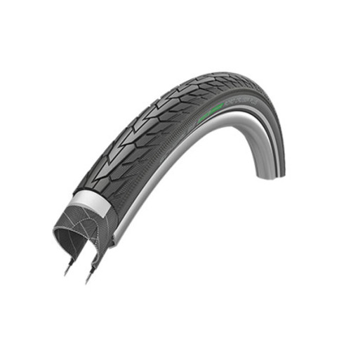 Tire 28" Schwalbe Road Cruiser Plus HS 484, Active Wired 37-622 / 28x1.40 GreenCompound Reflex