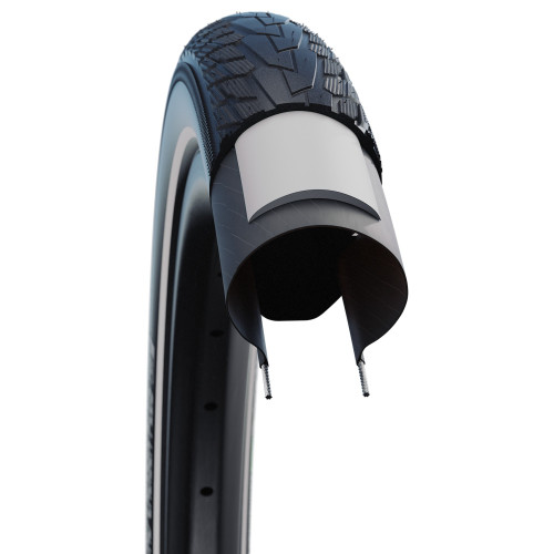 Riepa 28" Schwalbe Road Cruiser Plus HS 484 Active Wired 47-622 / 28x1.75 GreenCompound Reflex