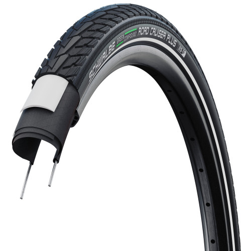 Riepa 28" Schwalbe Road Cruiser Plus HS 484 Active Wired 47-622 / 28x1.75 GreenCompound Reflex