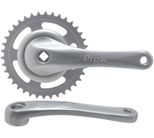 Front crankset ProX City Alu 1-speed 38T 170mm silver