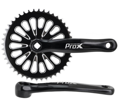 Front crankset ProX Cruiser Alu 1-speed 44T 170mm black