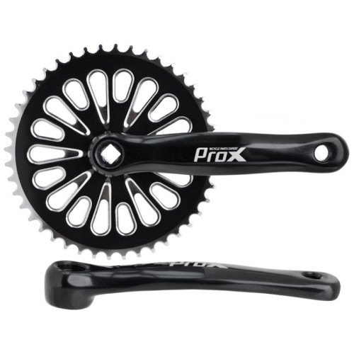 Front crankset ProX Cruiser Alu 1-speed 44T 170mm black