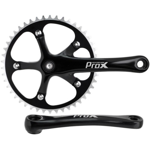 Front crankset ProX Fix Bike Alu 1-speed 46T 170mm black