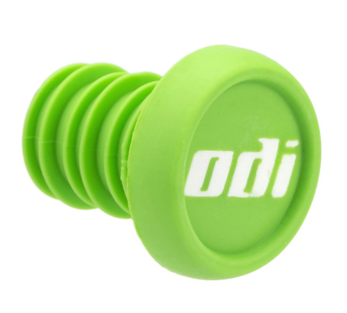 Handlebar end plug ODI BMX 2-Color Push-In Green