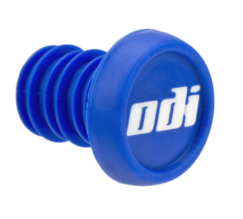 Handlebar end plug ODI BMX 2-Color Push-In Blue