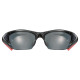 Glasses Uvex blaze III black red / mirror red