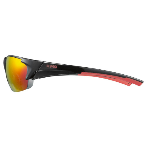 Glasses Uvex blaze III black red / mirror red