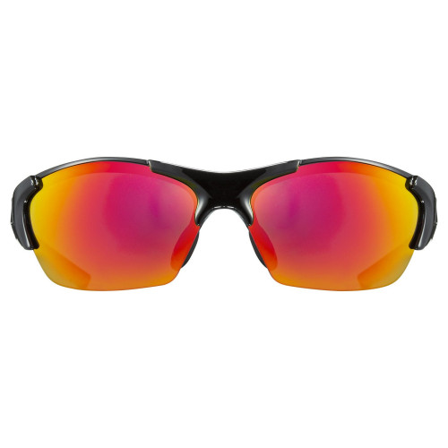 Glasses Uvex blaze III black red / mirror red