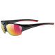 Glasses Uvex blaze III black red / mirror red