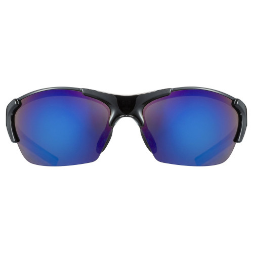 Glasses Uvex blaze III black blue / mirror blue