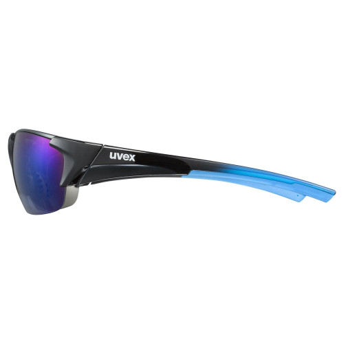 Glasses Uvex blaze III black blue / mirror blue