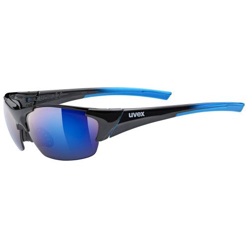Glasses Uvex blaze III black blue / mirror blue